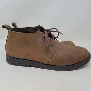Target Mens Low Chukka Boots Size 8 Leather Brown Desert Casual Shoes