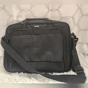 Targus 15-16" Classic Slim Laptop Briefcase Black TCT027US Padded Bag w/ Strap