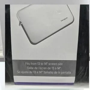 Targus Bonafide Laptop Sleeve Black Fits 13"-14" Screen Size NWT
