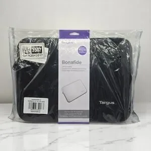 Targus Bonafide Laptop Sleeve Black Fits 13"-14" Screen Size NWT