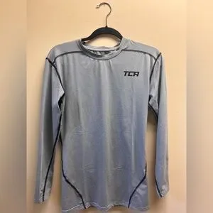 TCA Men's Gray Long Sleeve Shirt