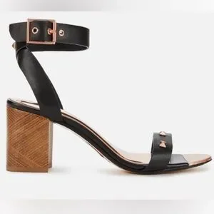 Ted Baker Biah Sandals Heels Block Heel Bows Feminine Lovecore Dainty Date Night
