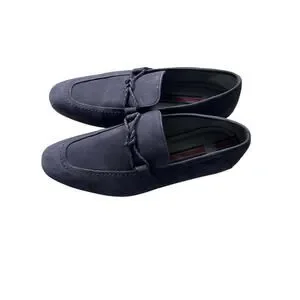 Ted Baker London Daveon Men's Size 8 Blue Leather Suede Loafers Driving Shoes