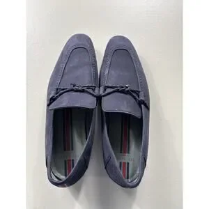 Ted Baker London Daveon Men's Size 8 Blue Leather Suede Loafers Driving Shoes