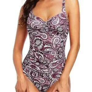 Tempt Me Ruched Slimming One Piece Swimsuit