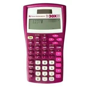 Texas‎ Instruments TI-30X IIS Scientific Calculator Pink With Cover Works