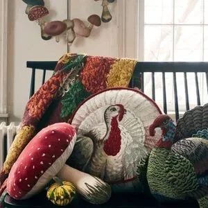 Thanksgiving holiday throw pillow or Blanket