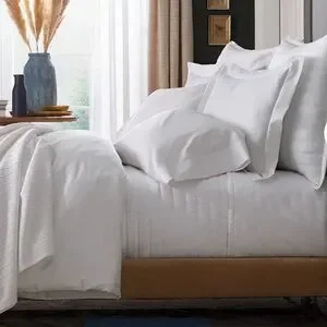The Company Store Legend Hotel Supima Wrinkle-Free Sateen Duvet Cover White Full