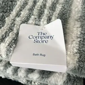 The Company Store Plush Spa Stripe Bath Rug - Dark Seaspray 21 In. X 34 In