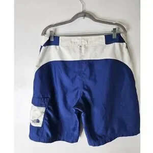 The North Face Shorts Mens 36 Blue Lace-Up Whitecap Board Swim Surf Flash Dry