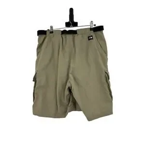 The North Face Shorts Mens Medium Paramount Belted Cargo Khaki Hiking Trail