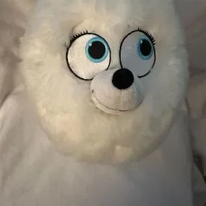 The Secret Life of Pets Gidget White Dog Plush Toy OSG 6-14" Girls Washable