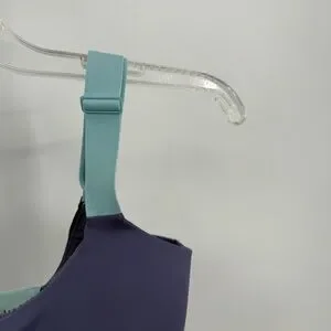 Third Love Kinetic Sports Bra Purple Blue Size 34F Wireless Adjustable