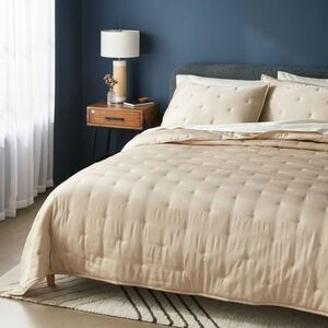 Threshold - Full/Queen Luxe TENCEL Lyocell Comforter And Sham Khaki