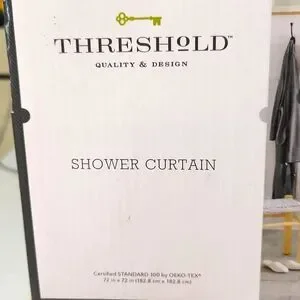 THRESHOLD SHOWER CURTAIN