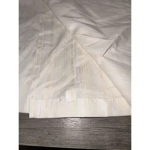 Threshold Shower Curtain W/ Standard Top ~ Tan & White Variegated Stripe New