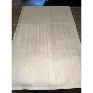 Threshold Shower Curtain w/ Standard Top ~ Tan & White Variegated Stripe New