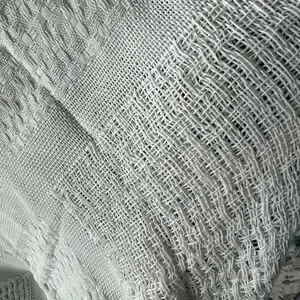 Throw Blanket In Off White tassels decor NWOT