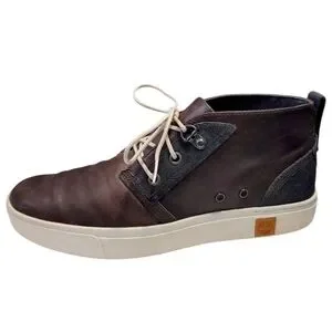 Timberland Brown Amherst Chukka Full Grain Leather Lace Up Boot Mens Size 7