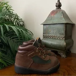 Timberland Classic 16837 Brown Green Nubuck Lace Up Field Boots