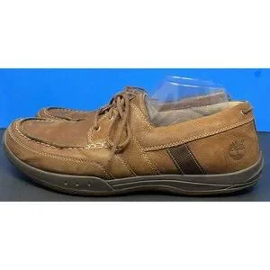 Timberland Earthkeepers Cupsole 3 Eye Brown‎ Leather Men's 11.5 Boat Shoes 72565