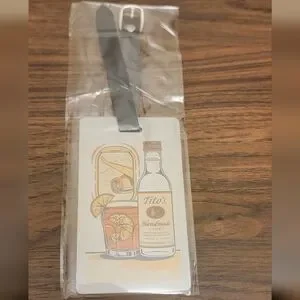 Tito's Vodka Metal Luggage Tag with Black Strap New Sealed