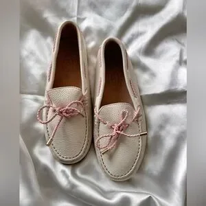 TOD’s Elegant White And Pink Women's Loafers