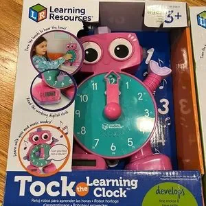 Tok The Learning Clock NWT Blue & Pink Available