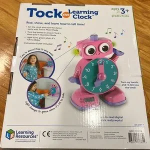 Tok The Learning Clock NWT Blue & Pink Available