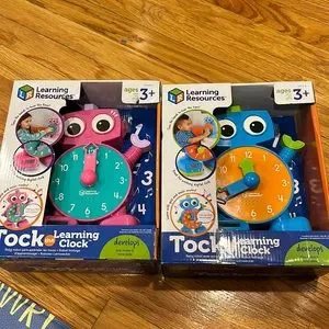 Tok the learning clock NWT blue & pink available
