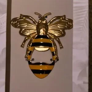 Tommy Bahama Gold And Black Bee Bottle Opener NEW