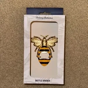 Tommy Bahama Gold and Black Bee Bottle Opener NEW