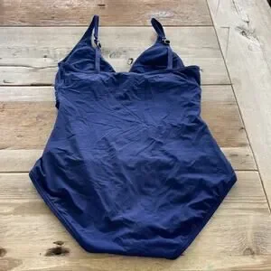 Tommy Bahama Pearl Navy Blue One Piece Size 10
