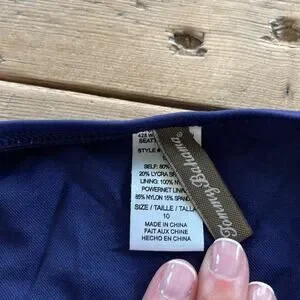 Tommy Bahama Pearl Navy Blue One Piece Size 10