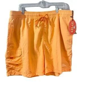 Tommy Bahama Relax Orange Swim Trunks Size XL