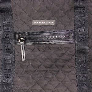 Tommy Hilfiger Black Quilted Diaper/Tote Bag