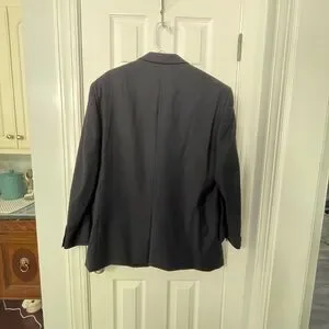 Tommy Hilfiger Ithaca Men’s Wool Blazer Jacket 46R Black Classic Fit 3-Button