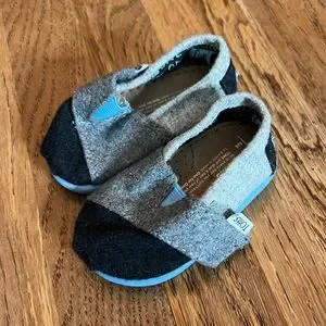 Toms Gray/blue Wool Classic Loafer 3