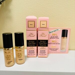 Too faced born this way foundation - snow 5 ml each