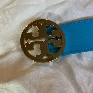 Tory Burch Blue Leather Belt Sz S