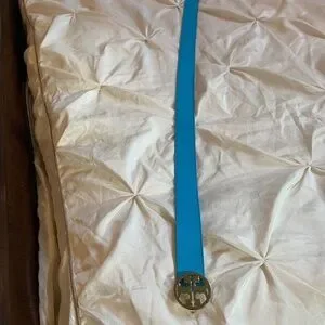 Tory Burch Blue Leather Belt sz S Tory Burch Blue Leather Belt sz S