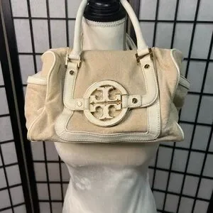 ✨Tory Burch Tan and Cream Satchel