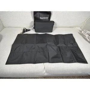 ToteSavvy Black Mini Diaper Bag W/ Changing Pad And Shoulder Strap NIB