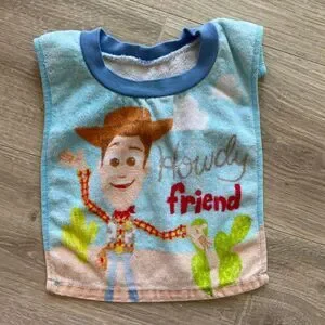 Toy Story Baby Bib Woody Disney Kidcore Pixar Retro Unisex Gender Neutral