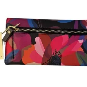 Trina Turk Multicolor Floral Wallet NWT