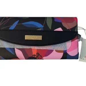Trina Turk Multicolor Floral Wallet NWT
