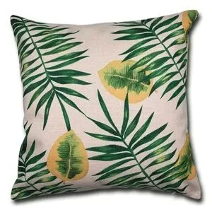 Tropical Linen Throw Pillow Cover – 18" x 18" Heavyweight