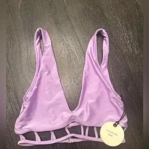 Tularosa Swim Bikini Top In Purple Sz S