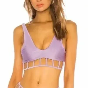 Tularosa Swim Bikini Top in Purple Sz S