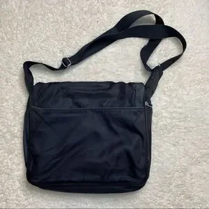 TUMI Black/Gray Nylon Messenger Bag